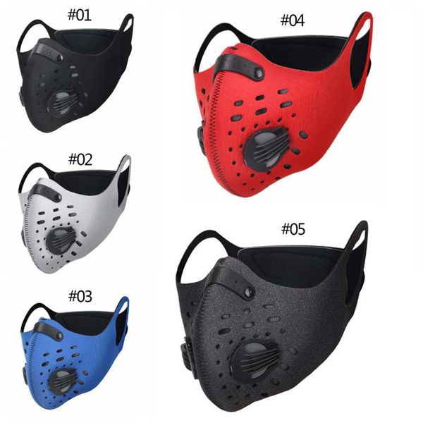 

winter windproof riding bicycle half face mask anti-dust cycling face mask activated carbon masks outdoor sports masks st, Black