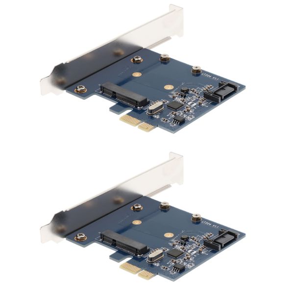

2 piece pci express to sata 3.0 msata controller sata iii 6gb/s adapter for desktop