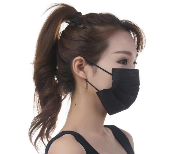 

dhl ship mask anti dust safe breathable hood mask mouth mask ear loop fafilter masks black kby0