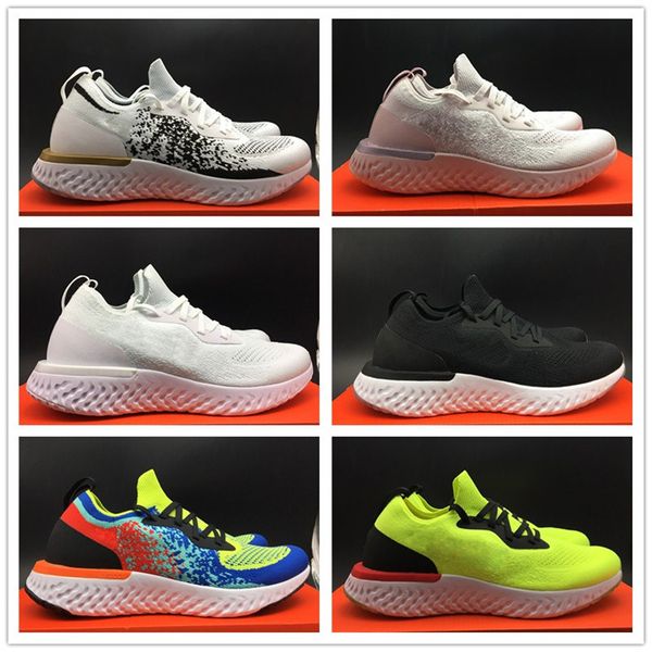 

эпическая реакция летать вязание мужские спортивные кроссовки белое золото черный розовый зеленый кубок мира женская мода дышащий кроссовки