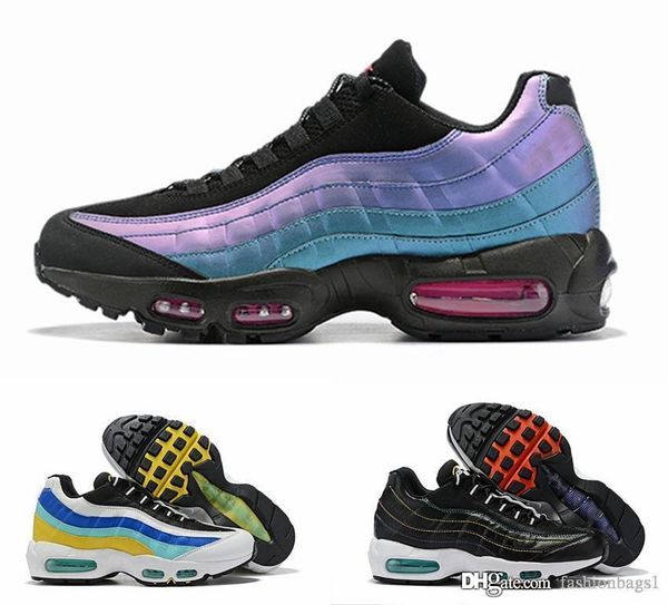 

multi color splice 3 style designer mens shoes air cushion buffer breathable outdoor sneakers sport leisure casual shoes size 40-46, Black