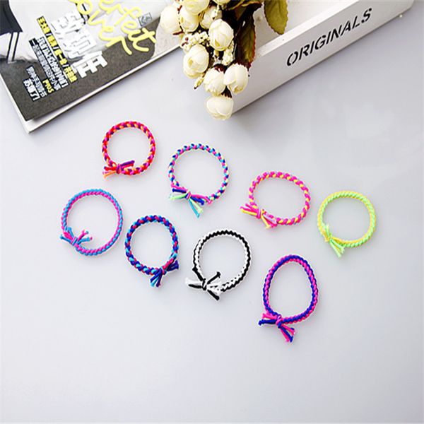 

olive green telephone wire hair elastics hair band assorted colors kids girls baby avvolgere il supporto per coda di cavallo sweet07 dvhll