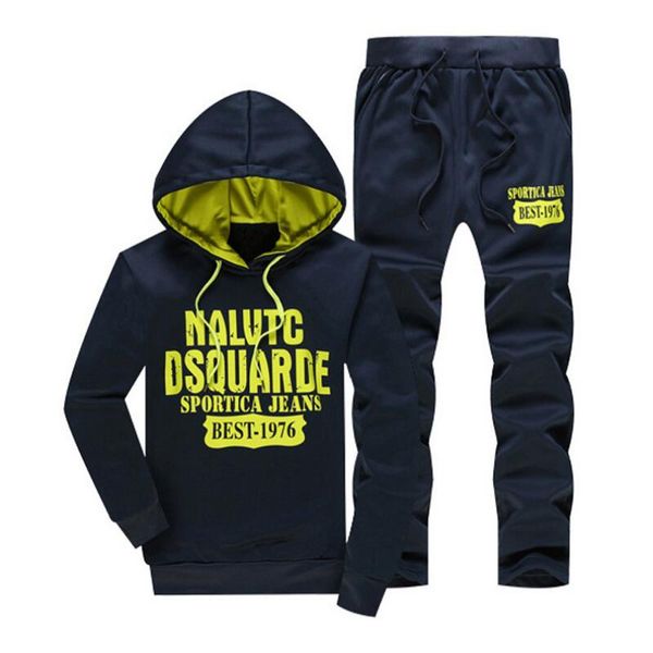

2018 tracksuit men's hoodie men casual active suit zipper outwear jacket+pants sets jacket two piece set sports fashion jumper, Gray