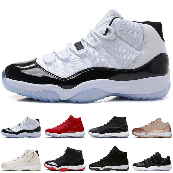 

Concord 45 23 11s Platinum Tint Cap and Gown Men Basketball Shoes Gym Red Bred Barons Space Jams 11 mens sports Sneakers designer trainers