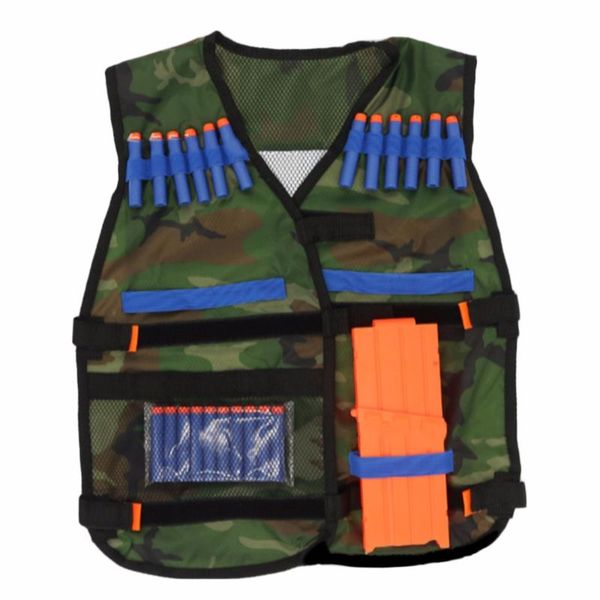 

54*47cm new colete tatico outdoor tactical adjustable vest kit n-strike elite quality, Camo;black