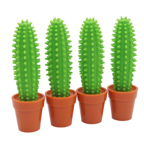 

1pcs cactus shape blue refill ballpoint pen 1.0 mm nib decoration gift pen student stationery office fun personality, Blue;orange