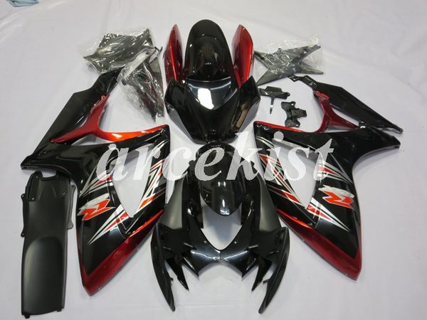 

4 бесплатные подарки новый abs для мотоциклов обтекатели kit fit для suzuki gsx-r600 gsx-r750 k6 2006 2007 06 07 кузова установлен черный кр