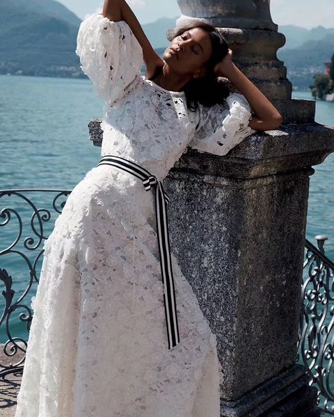 

puff sleeve woman white runway shirts blouses 2019