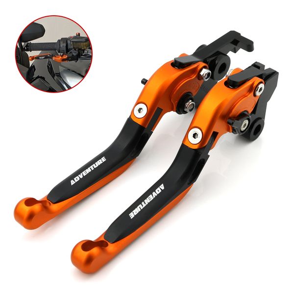 

for 790 adventure 2019 2020 cnc brake clutch lever aluminum folding extendable adjustable motorcycle accessories