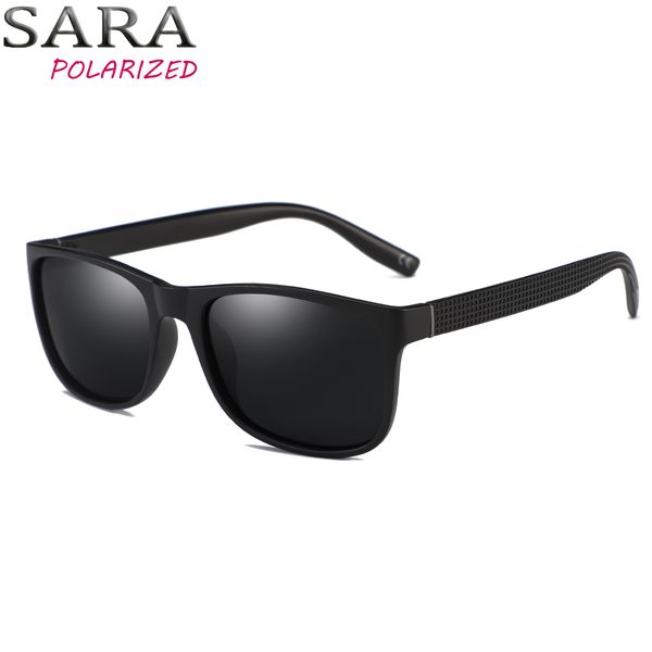 

сара бренд дизайнер ретро старинные мужчины поляризованные солнцезащитные очки вождения мужской классический квадратная рамка hd солнцезащит, White;black