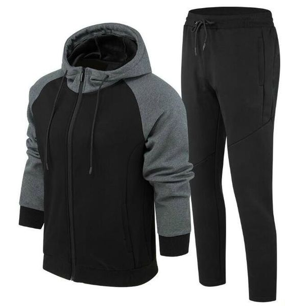 

popular brand tracksuits for mens track suits with letters luxury designer tracksuits spring mens hooded clothing l-4xl available, Gray