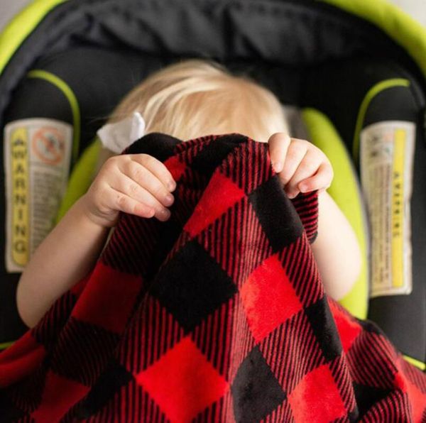 

soft swaddle blanket for newborns and toddlers for boys or girls crib bedding nursery and security plush double layer fleece fabric