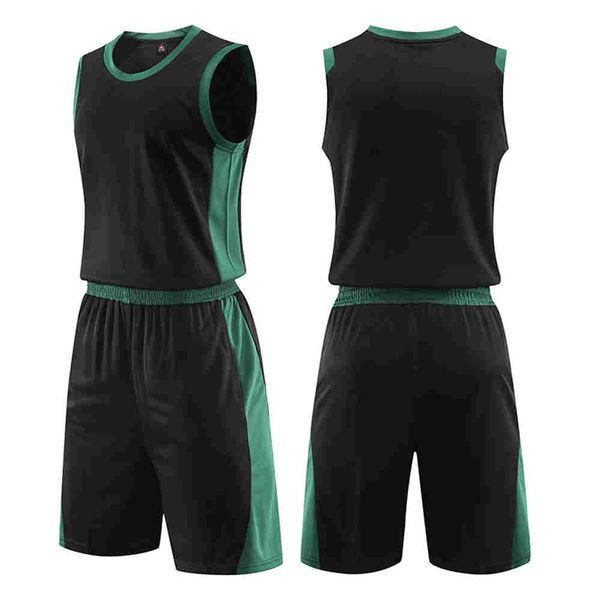 

2020 new custom basketball jersey mens embroidery logos 100% stitched basketball sets 177, Black;red