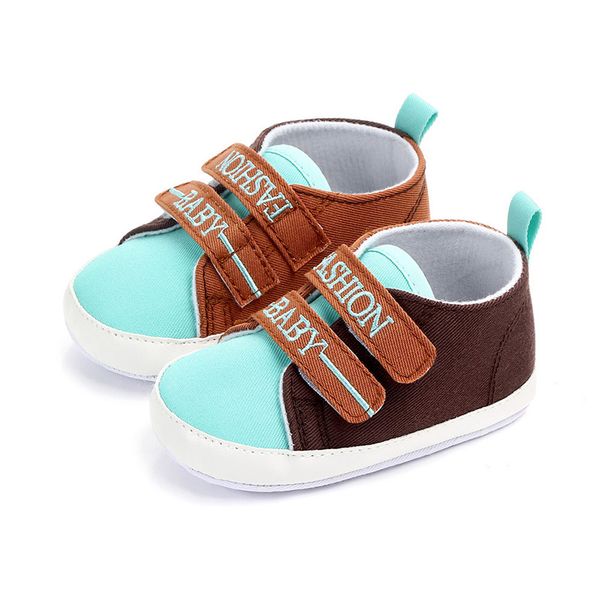 

новые младенца мальчики дышащего mixed color design противоскользящая обувь кроссовки малыши мягкого soled первых ходунки