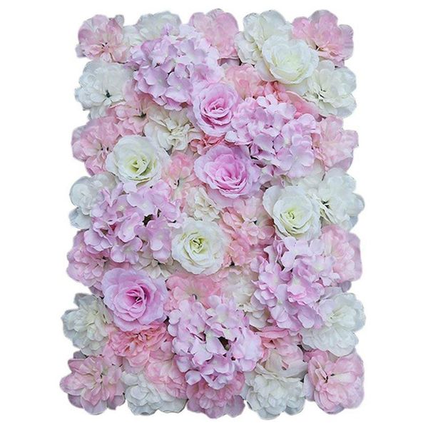 

artificial silk flower wall, diy wedding home street decoration - light pink + white