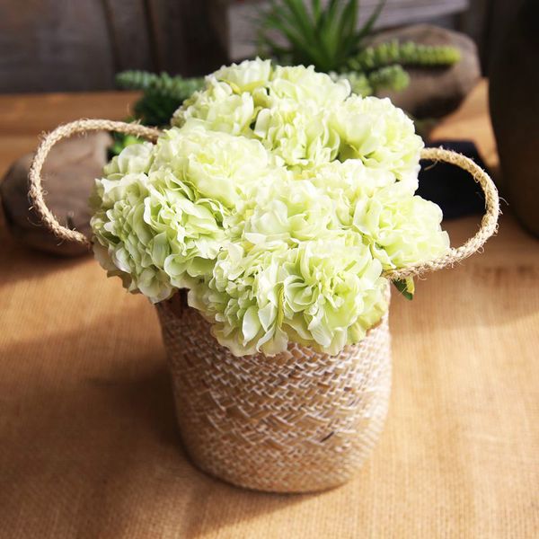

7.5cm 5pcs peony head silk artificial flower wedding home decor diy home bush decorative fake flowers gift box flower