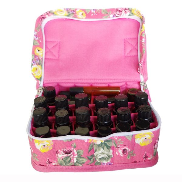 

essential oils bottle make up bag bottle case protect for 10ml rollers travel carrying organizer holder makeup cosmetic bag