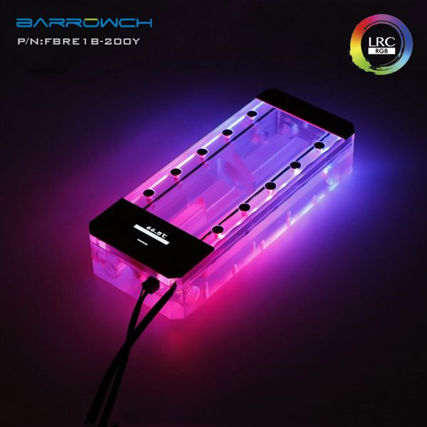 

Barrowch Boxfish Series Water Tanks FBRE1-200Y Acrylic Water Cooling Tanks Square Smart Digital Display Water Tank