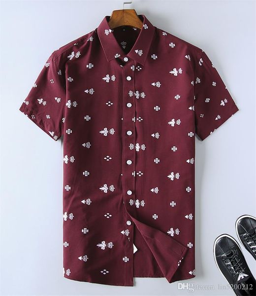 

men's shirts men clothes slim fit plaid casual designer dress shirt summer chemise homme mens checkered shirts short sleeve blouse ca8