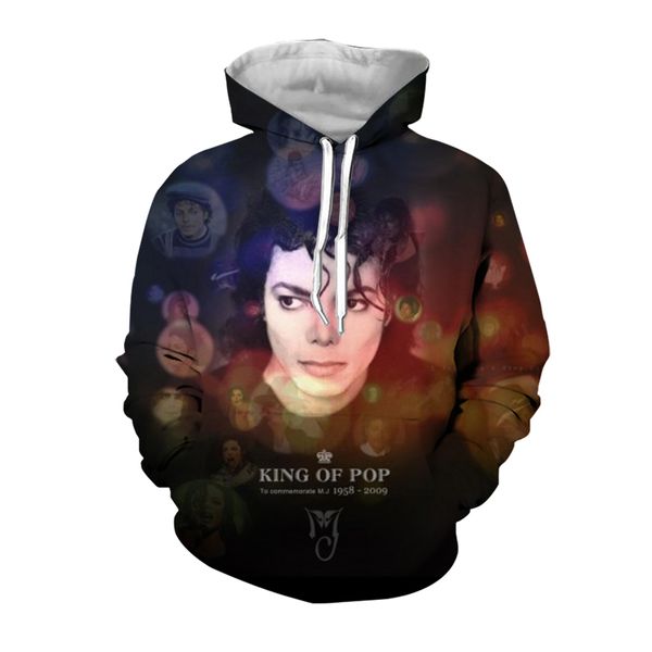 

jumeast 2019 new design men/women hoodies classic characters 3d print sweatshirt american singer long sleeves sports pullover, Black