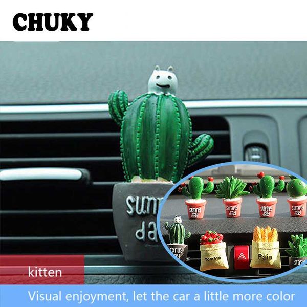 

chuky resin cactus car air conditioning vent perfume clip for a3 a4 b7 b8 b6 a6 c6 c5 q5 qashqai juke x-trail t32