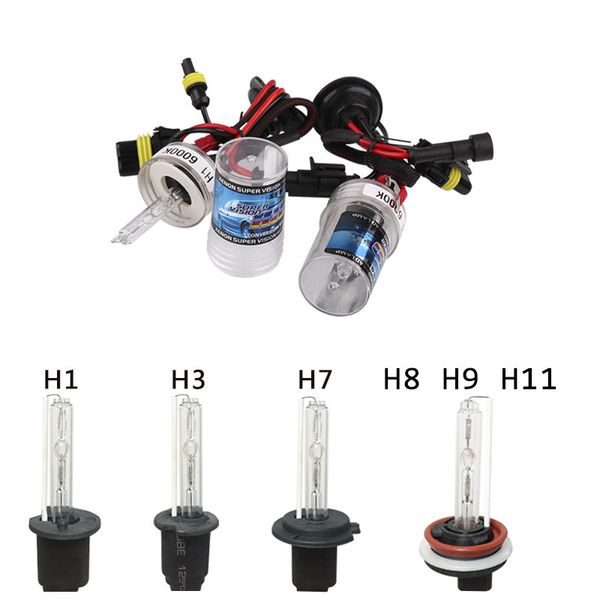 

h1 h3 h7 h8 h9 h11 hid xenon lamp headlight bulbs pure white replacement 6000k 8000k 12v 35w fog light car light source auto