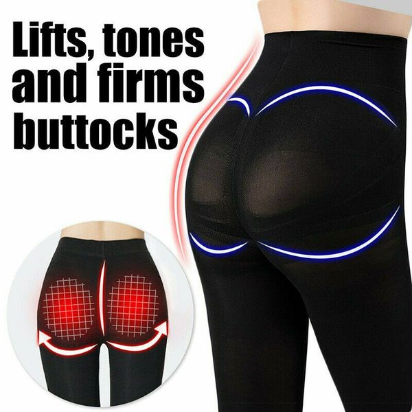 

2 size down compression pantyhose women tights buttocks lifting leg sliming shaper pantyhoses stockings black beige, Black;white