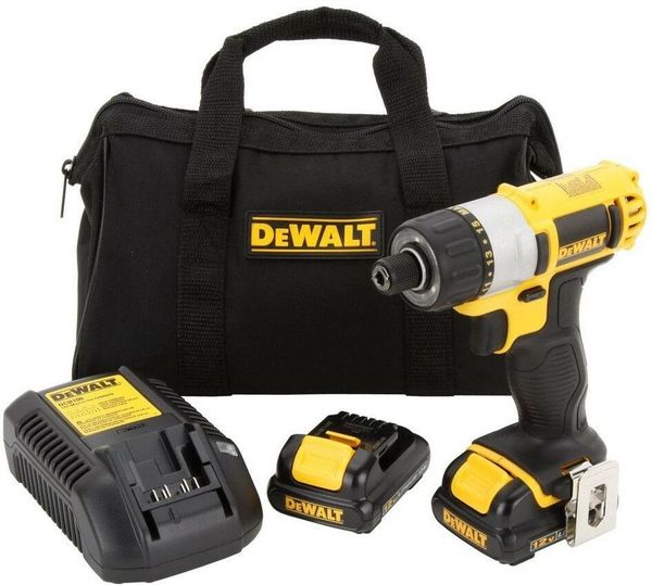 

DEWALT 12-вольтная MAX литий-ионная аккумуляторная 1/4 дюйма. Набор отверток DCF610S2