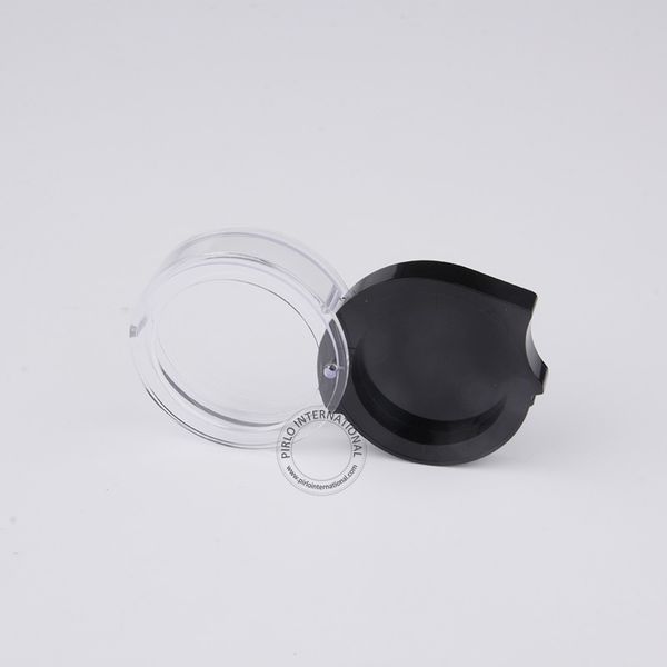

Excellent co metic container 50 x 2g 2ml pla tic eye hadow powder blu h lip tick jar black clear ample di play box