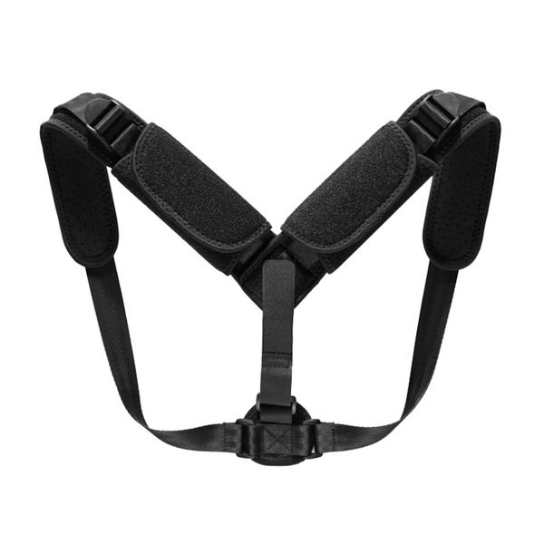 

adjustable lumbar support and posture back protector to prevent tension back aligner posture aligner shoulder, Black;blue