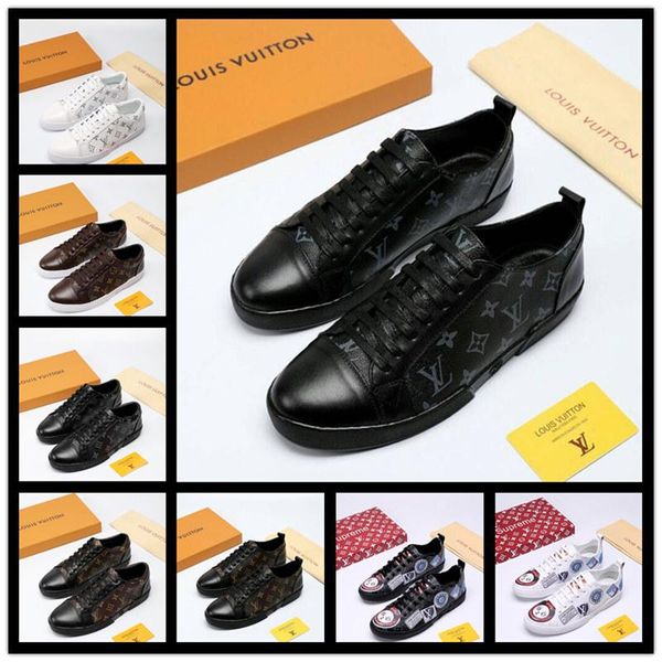 

2020 new rivoli sneaker mens sleek rainbow monogram sneakers classic luxury prism trainers for men outdoor designerss hiking climbing shoes, Black