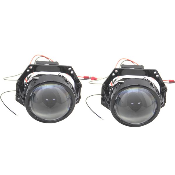 

bedehon high brightness 2 pcs 3.0 inch lhd rhd bi led projector lens 12v 34w 6000k 8000lm hi/lo beam built-in driver with fan