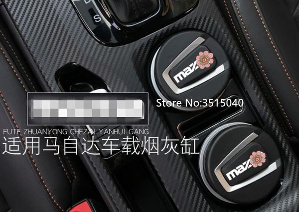 

автомобиль пепельница мусора кубок хранения монет контейнер светодиодные сигары пепельница для mazda atenza cx-5 cx-4 cx-3 стайлинга автомоб