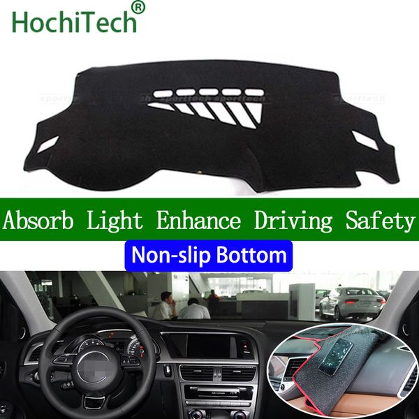 

for a4 a4l 2009-2016 left rudder interior accessories car dashboard cover dash mat anti-slip anti-dirty dashmat pad