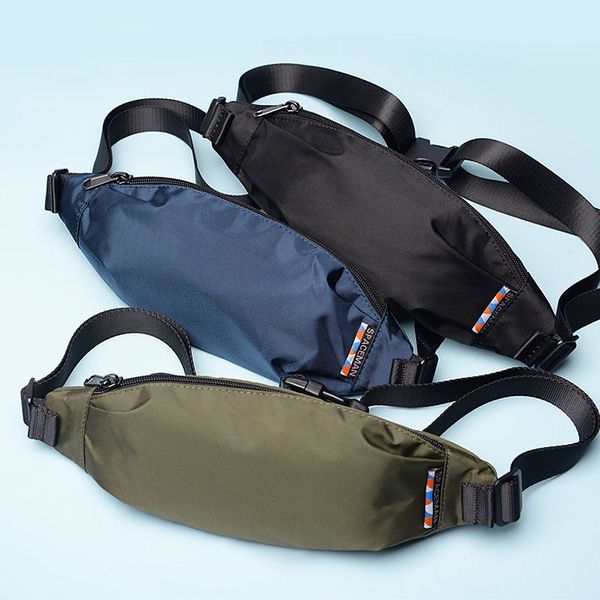 

2020 new waist belt bag men fanny pack lightweight oxford waist pack small hip chest bag casual outdoor running men phone pouch