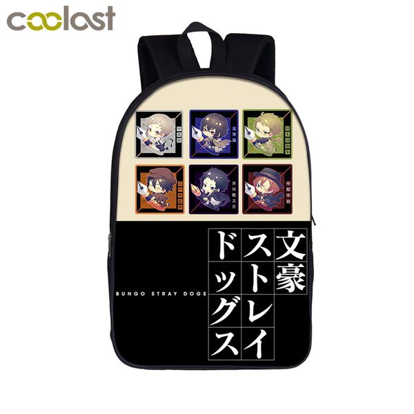 

anime bungou stray dogs backpack teenage girl school bags dazai osamu chuya nakahara women men backpack bungo stray dogs bag