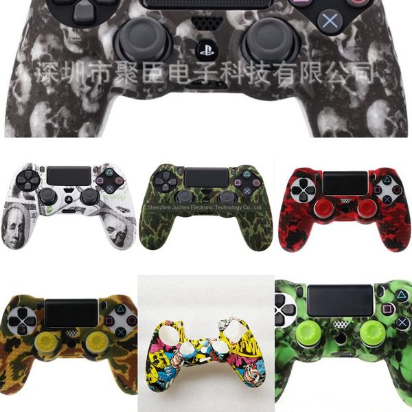 

buadv случае 1установите звезда череп защитный чехол для ps4 джойстик крышки для силиконовой ручкой