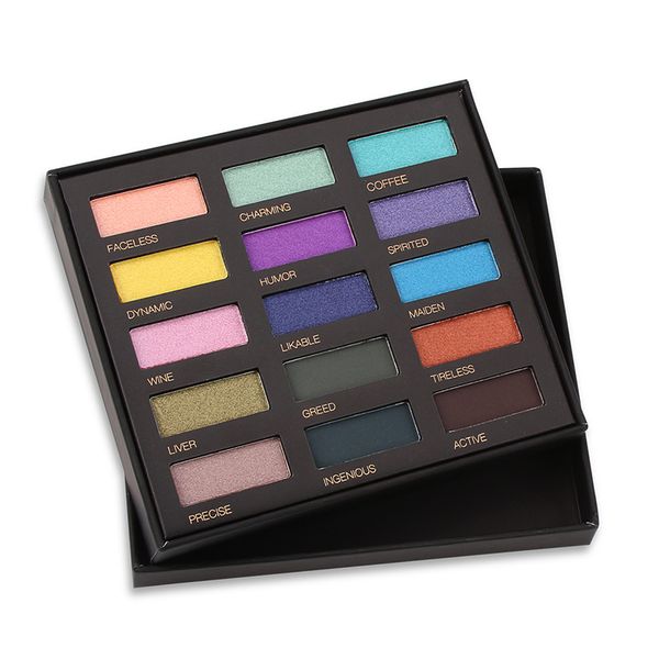 

eyeshadow palette shimmer matte glitter eye shadow 15 colors makeup palette cosmetic beauty tools