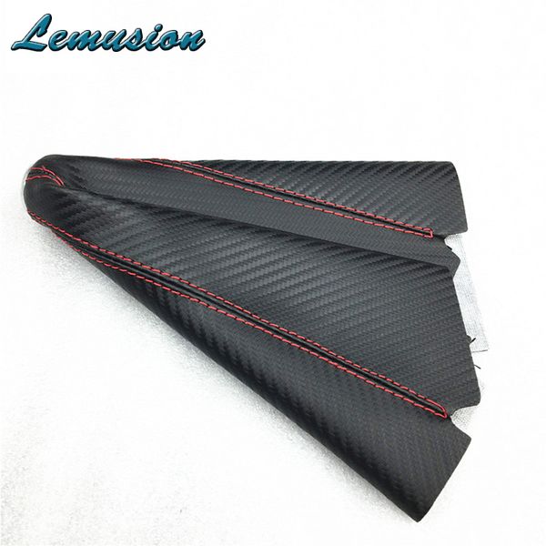 

car-styling 1x gear lever dust-proof cover accesories carbon fiber leather for w204 w203 vw polo golf c4 c5 c3