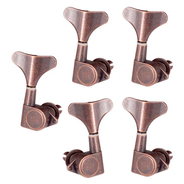 

fish tail buttons bass string tuners pegs keys machine heads 1l4r red bronze