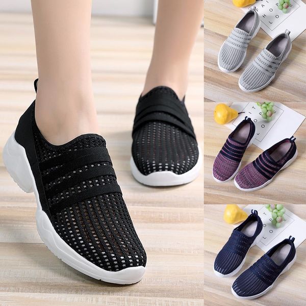 

onto-mato brand fashion couple outdoor mesh casual sport shoes runing breathable shoes sneakers dropshipping casual schoenen, Black