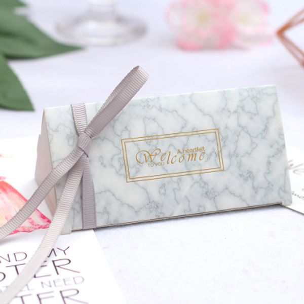 

50/100pcs triangular brick paper candy box wedding candy gift box packaging