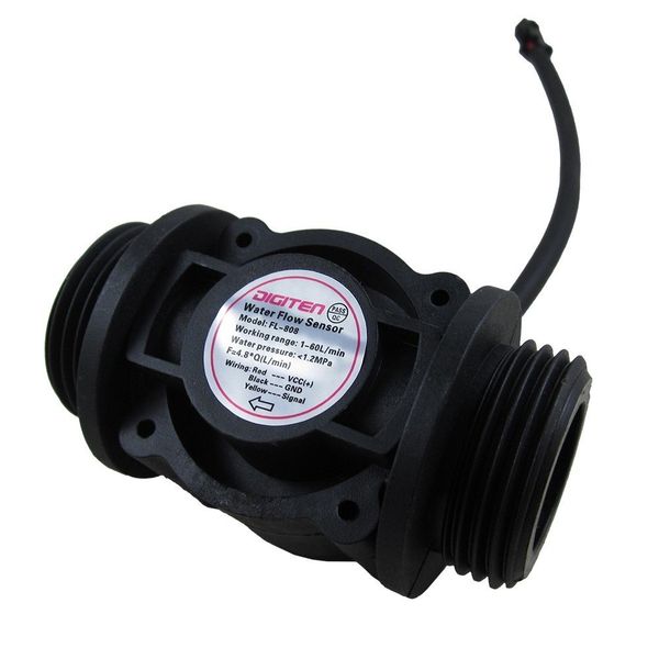 

g1" water flow hall effect sensor switch flow meter flowmeter counter 1-60l/min