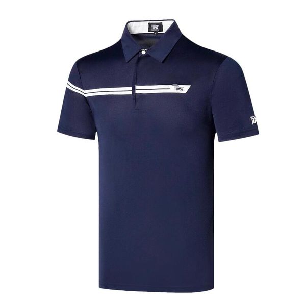 

2020 new golf men's short sleeves, Black;blue