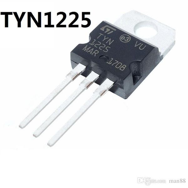 

st tyn1225 one-way thyristor 25a/1200v in-line to-220