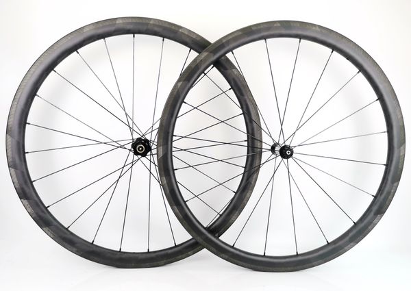 Surper leichte Carbon-Fahrradräder, 38 mm Tiefe, 25 mm Breite, Drahtreifen/Tubular-Rennrad-Carbon-Laufradsatz mit AC3-Bremsfläche