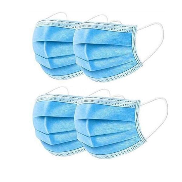 

non woven face3 layers earloop dust breathable face masks blue dhl ship mask color mouth masks