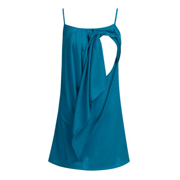 

vetement femme 2019 women nusring pregnancy maternity and blouses clothes sleeveless straps ruffles solid clothes, White