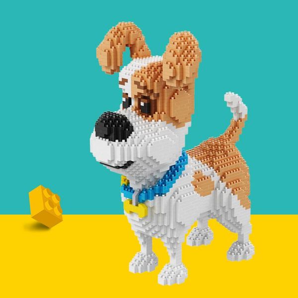 

2000 + шт 16013 майк собака строительные блоки алмазные микро-мелкие частицы орфография игрушка pet dog block модель игрушки для детей подар