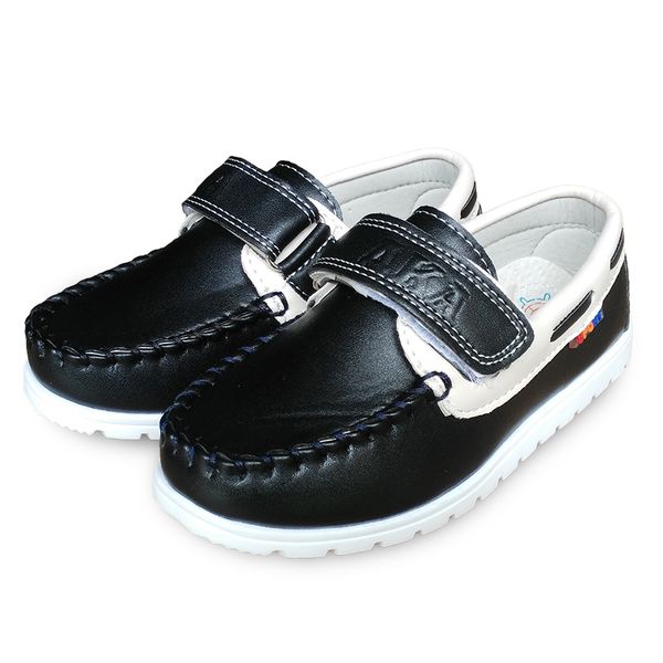 

new 1pair fashion pu boy leather shoes orthopedic arch support baby children sneaker, kids soft shoes, Black;grey